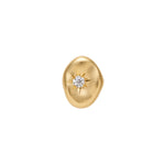 Lover Threadless End with CZ Threadless Ends Buddha Jewelry 14k Yellow Gold