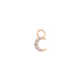 Lunette - CZ - Gold Charm Charms Buddha Jewelry Rose Gold  