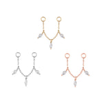 Lyric Chain with CZ Chains Buddha Jewelry