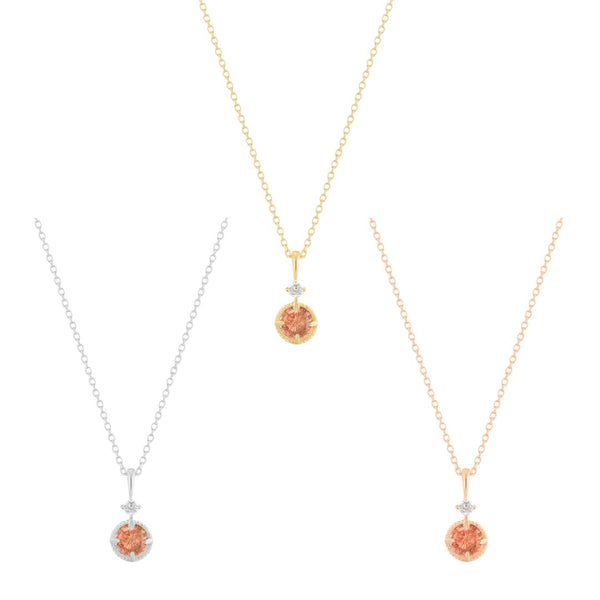 RION x Buddha Jewelry Manifest Necklace with Oregon Sunstone Necklaces RION x Buddha Jewelry