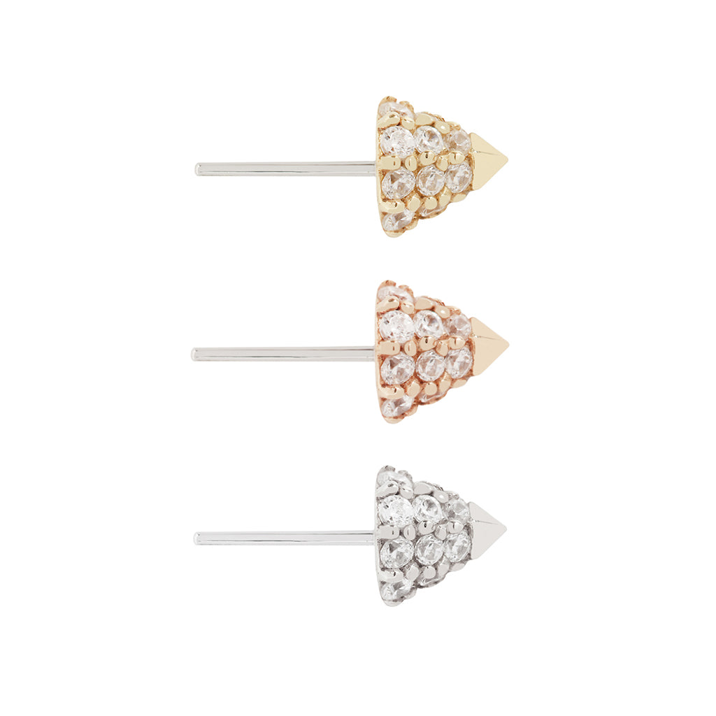 Maximalist Threadless End with CZ Threadless Ends Buddha Jewelry