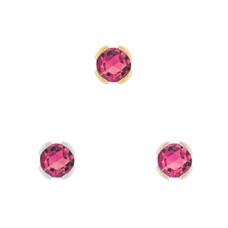 Peekaboo - Pink Tourmaline - Threadless End Threadless Ends Buddha Jewelry