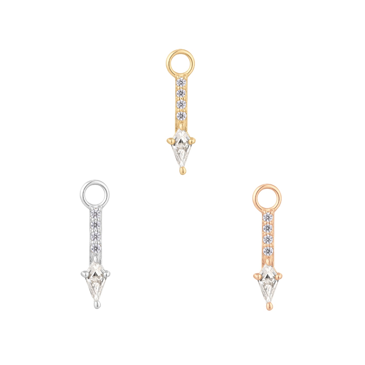 Mercer Charm with CZ Charms Buddha Jewelry