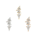 Mixt Threadless End with CZ Threadless Ends Buddha Jewelry