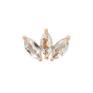 Mini Moet - Swarovski CZ Threadless End Threadless Ends Buddha Jewelry Rose Gold  