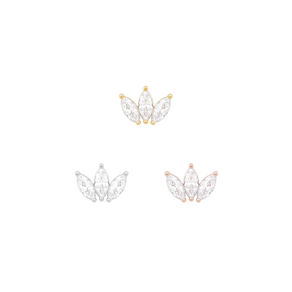 Moet Threadless End with CZ Threadless Ends Buddha Jewelry
