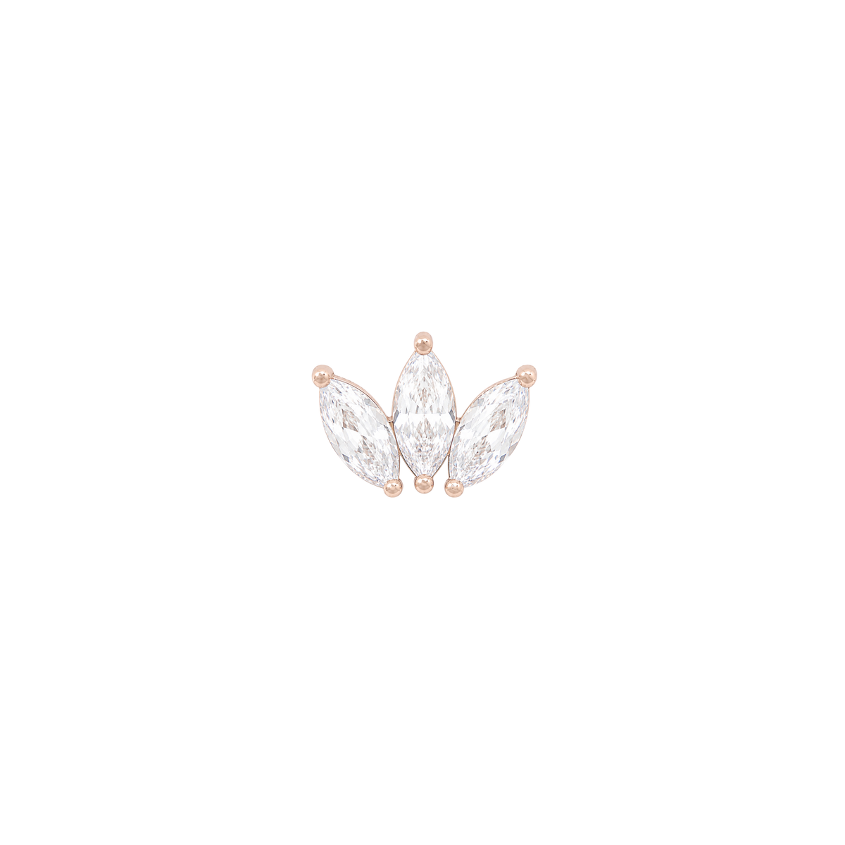 Moet Threadless End with CZ Threadless Ends Buddha Jewelry