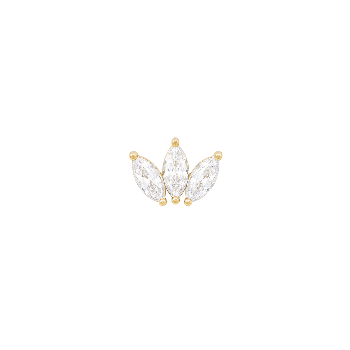 Moet Threadless End with CZ Threadless Ends Buddha Jewelry