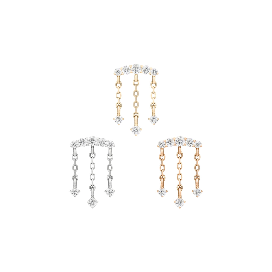 Moving On Threadless End with CZ Threadless Ends Buddha Jewelry