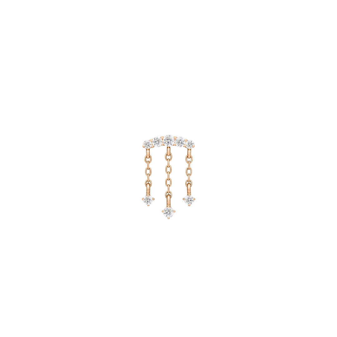 Moving On Threadless End with CZ Threadless Ends Buddha Jewelry 14k Rose Gold