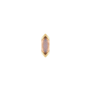 Mystic Threadless End with Labradorite Threadless Ends Buddha Jewelry Yellow Gold