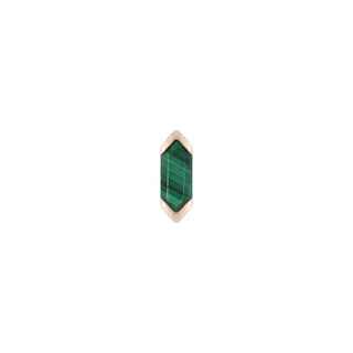 Mystic Threadless End with Malachite Threadless Ends Buddha Jewelry Rose Gold