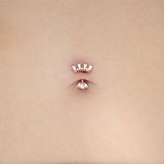 Crown Jewels - CZ - Threadless End Threadless Ends Buddha Jewelry   