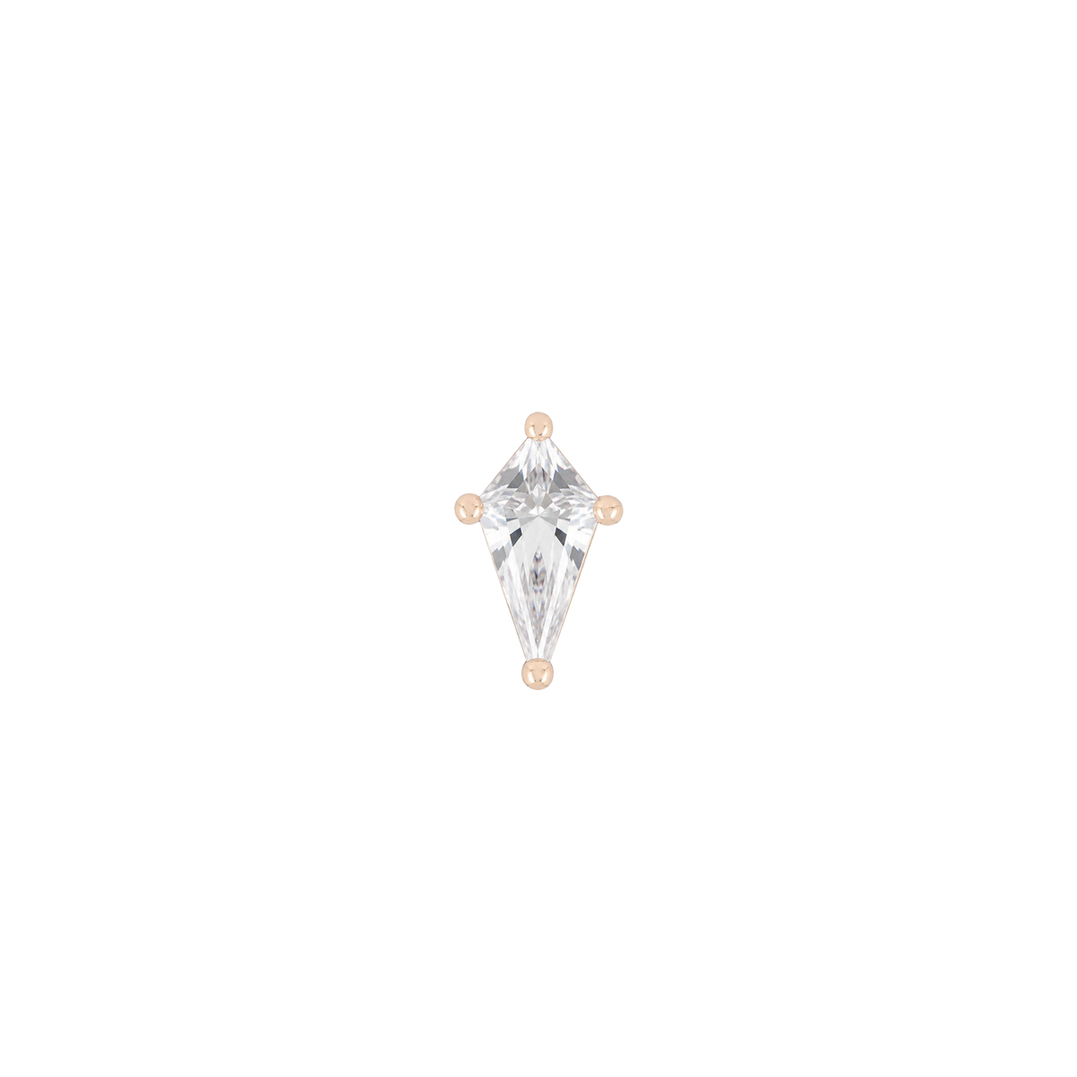 Nolita Threadless End with CZ Threadless Ends Buddha Jewelry 14k Rose Gold