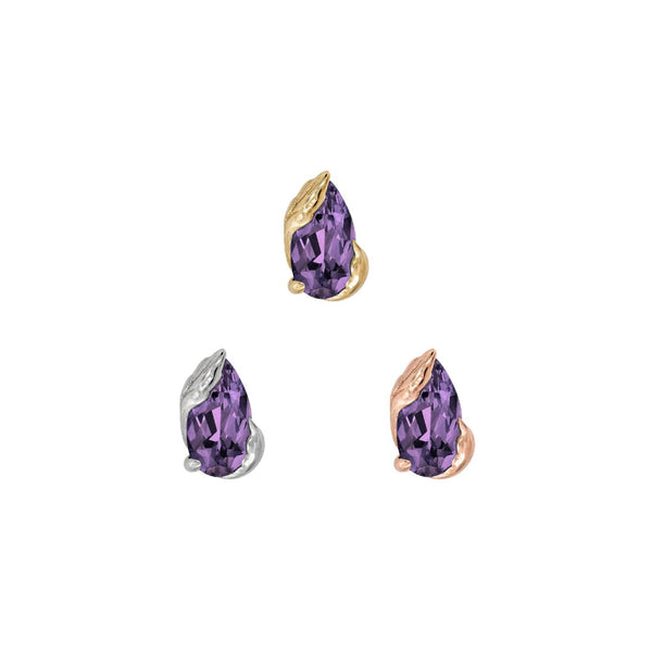 Occasion Threadless End with Amethyst