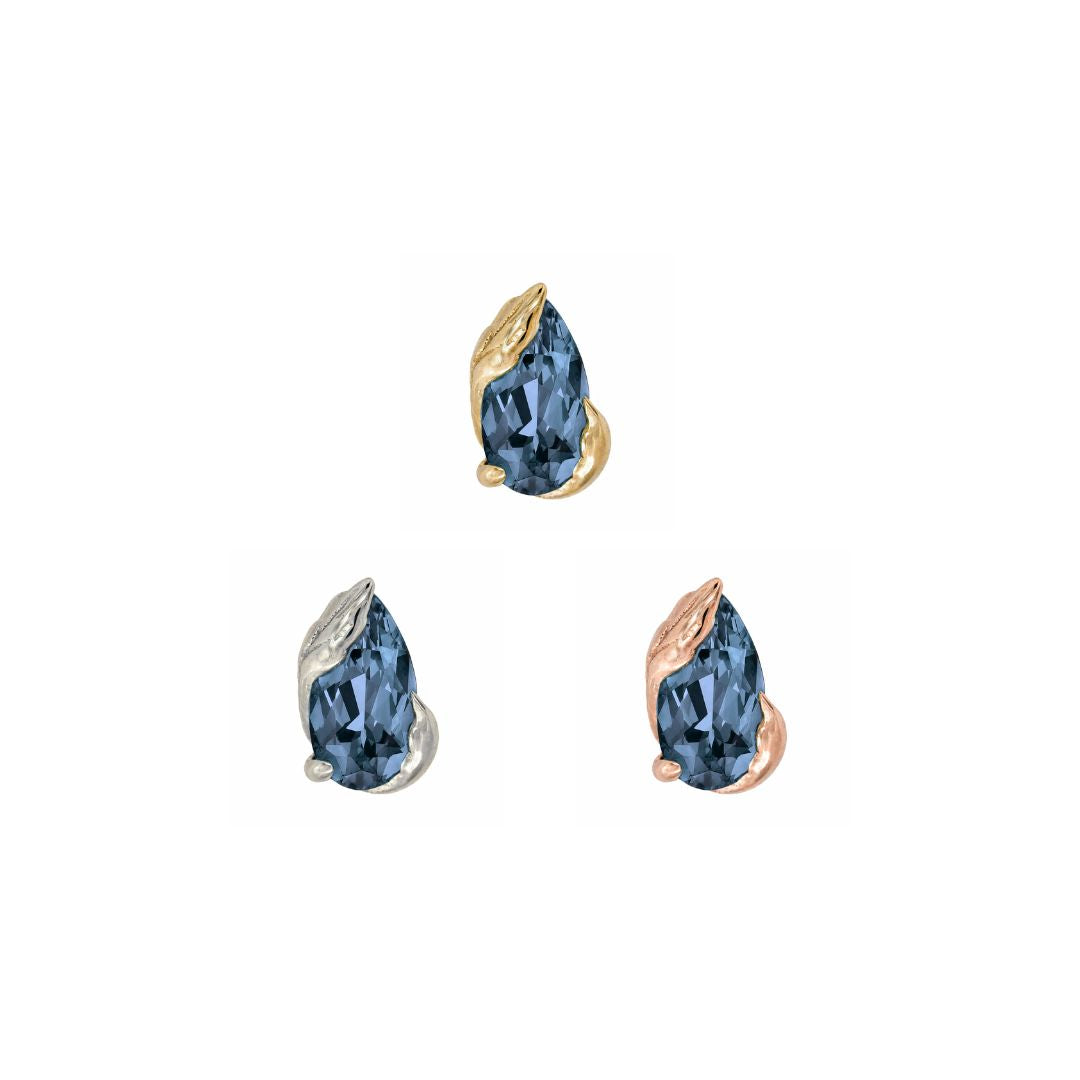 Occasion Threadless End with London Blue Topaz Threadless Ends Buddha Jewelry