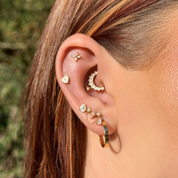 RION x Buddha Jewelry Petite Flat Hoops
