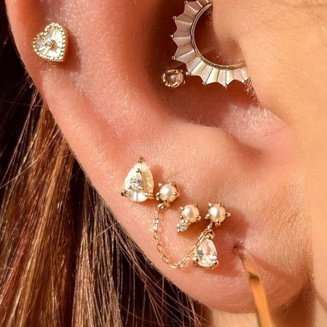 The Light Threadless End with Pearl Threadless Ends Buddha Jewelry