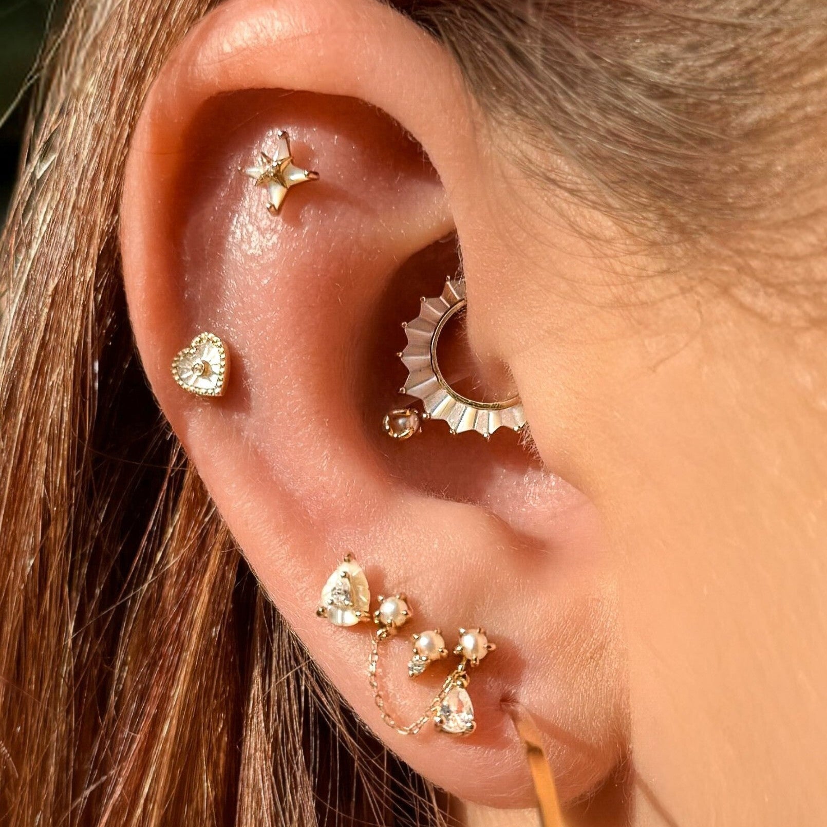 Marbella Threadless End with Mother of Pearl Threadless Ends Buddha Jewelry