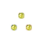 Peekaboo Threadless End with Peridot Threadless Ends Buddha Jewelry