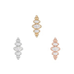 Prose Threadless End with CZ Threadless Ends Buddha Jewelry