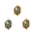 Pump Up The Volume Threadless End with Moss Agate Threadless Ends Buddha Jewelry