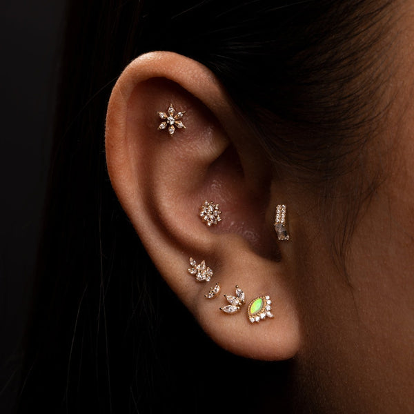 Chamonix Threadless End with CZ Threadless Ends Buddha Jewelry