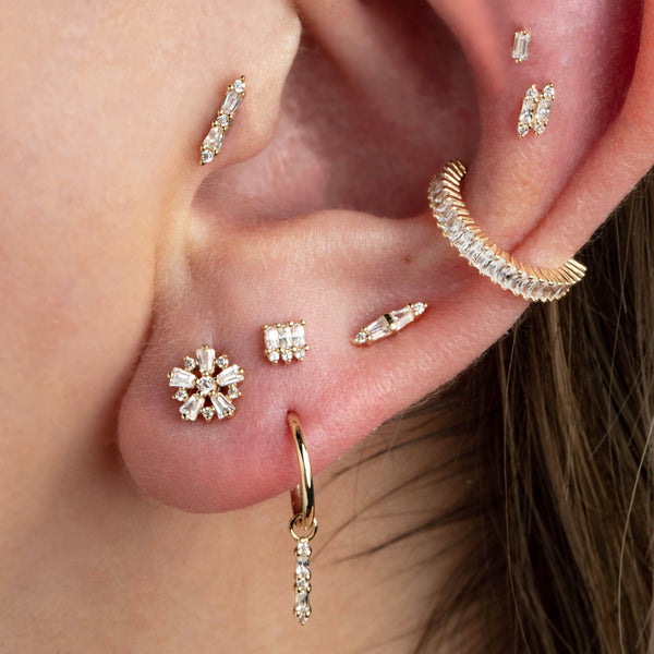 Audacious Threadless End with CZ Threadless Ends Buddha Jewelry