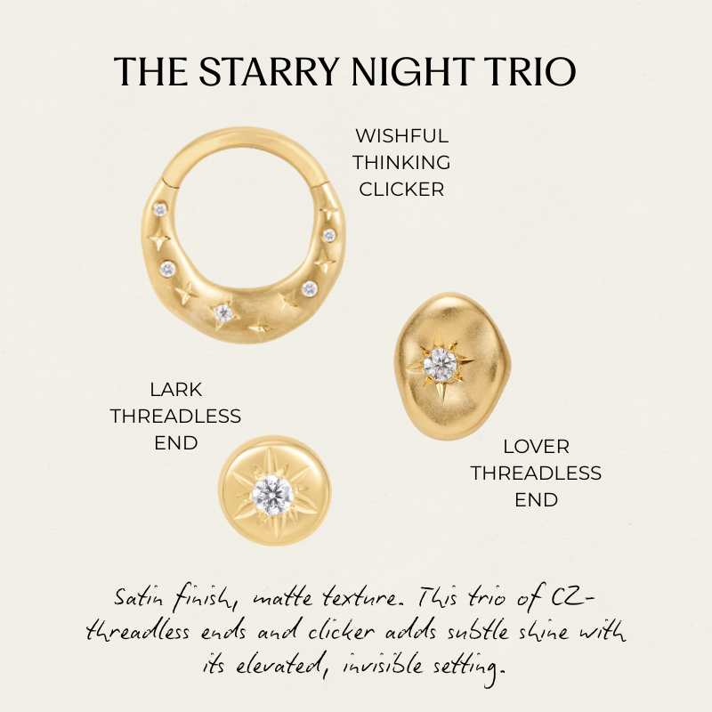 Starry Night Trio Buddha Jewelry