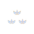 APP-Moet Mini Threadless End with Rainbow Moonstone Threadless Ends Buddha Jewelry