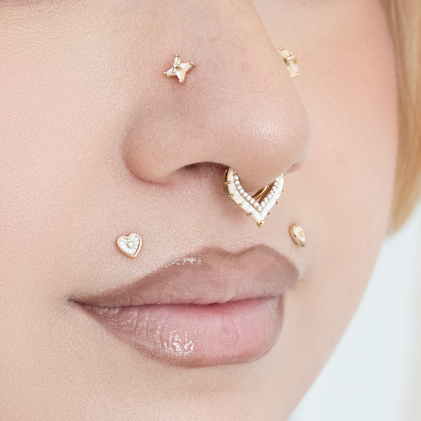 Biarritz Threadless End with Mother of Pearl Threadless Ends Buddha Jewelry