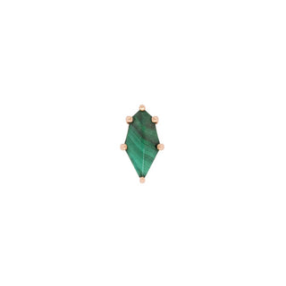 Reputation Threadless End with Malachite Threadless Ends Buddha Jewelry Rose Gold