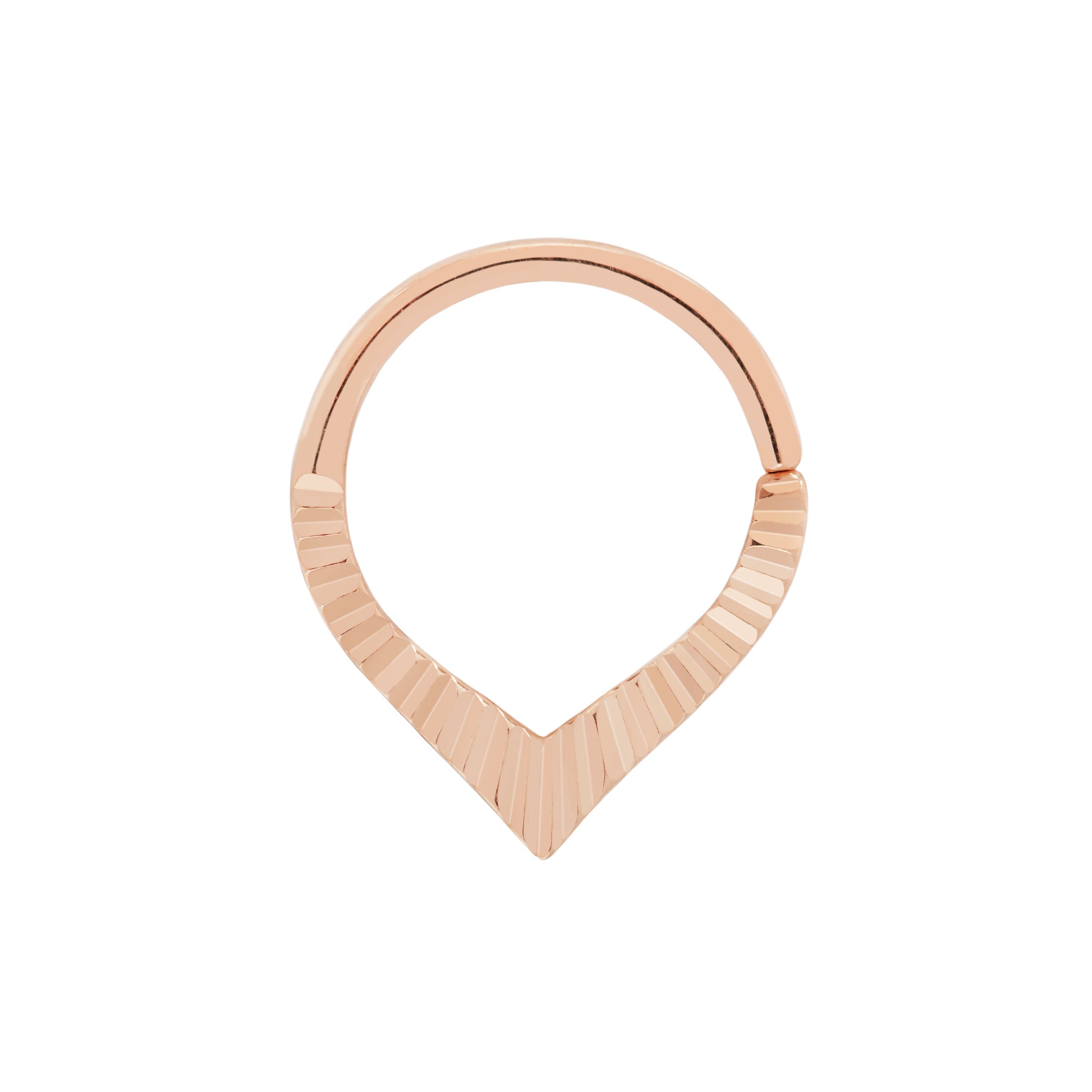 Rise Lazer Seam Ring Seam Rings Buddha Jewelry 14k Rose Gold