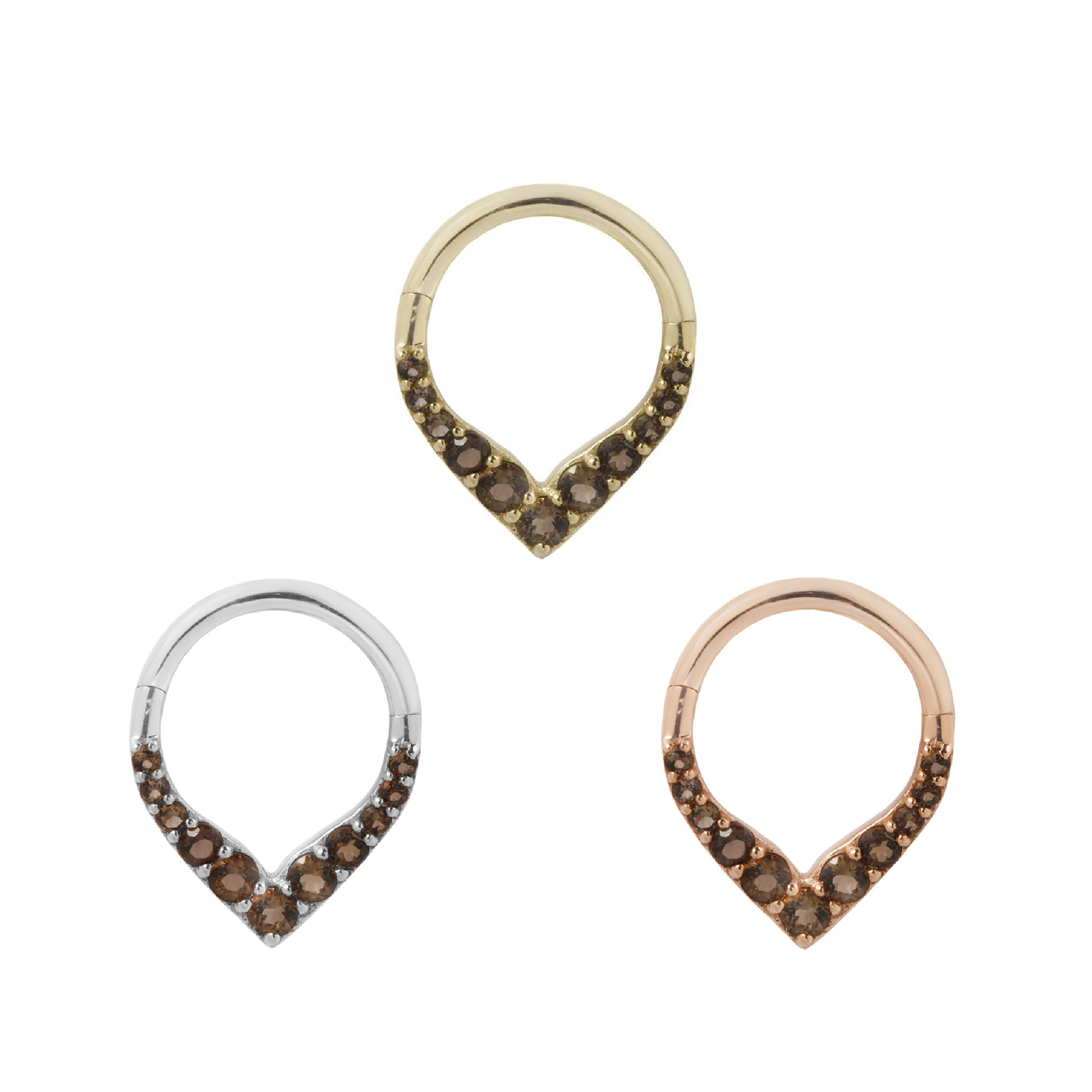 Rise + Shine Clicker with Smoky Quartz Clickers Buddha Jewelry