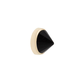 Round Bezel Reverse Set - Agate - Threadless End Threadless Ends Buddha Jewelry Yellow Gold  