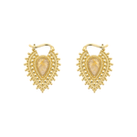 Nostalgia Gold Plated Weights with Rutilated Quartz Weights Buddha Jewelry