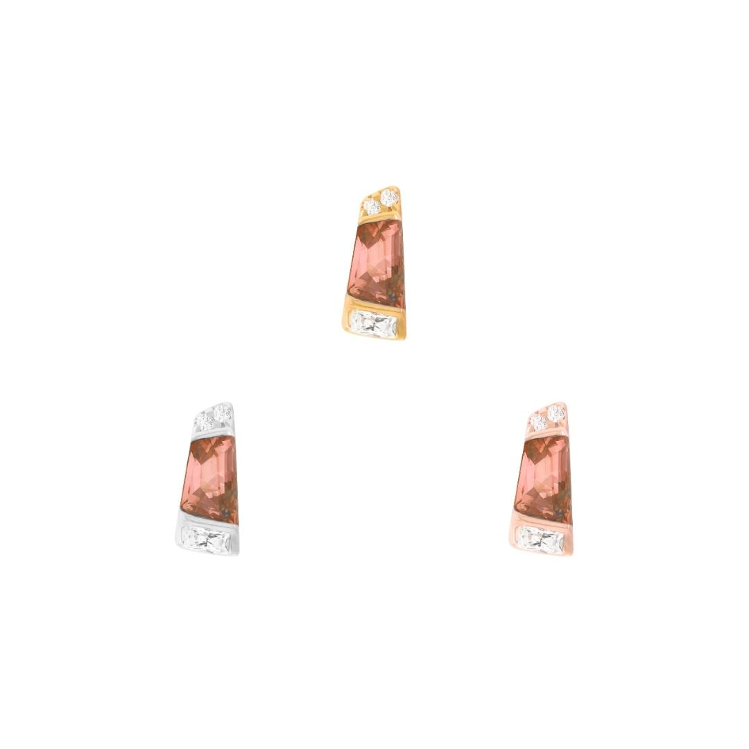 Saboteur Threadless End with Garnet Threadless Ends Buddha Jewelry