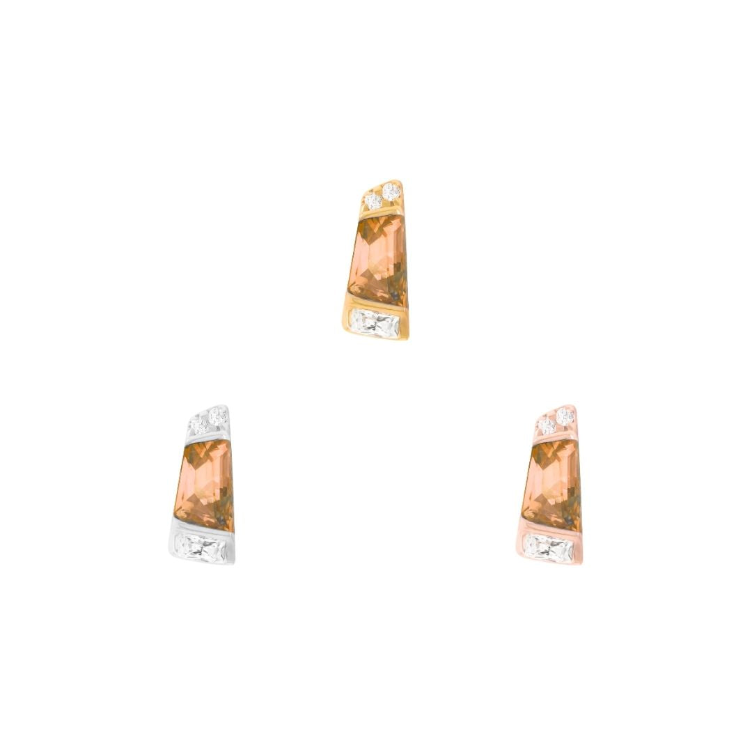 Saboteur Threadless End with Orange Garnet Threadless Ends Buddha Jewelry