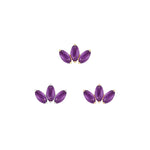 Moet Mini Threadless End with Sandblasted Amethyst Threadless Ends Buddha Jewelry