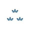APP-Moet Mini Threadless End with Sandblasted London Blue Topaz Threadless Ends Buddha Jewelry