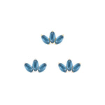 Moet Mini Threadless End with Sandblasted London Blue Topaz Threadless Ends Buddha Jewelry
