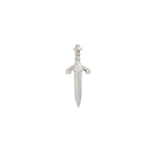 Blade - Satin Threadless End Threadless Ends Buddha Jewelry White Gold
