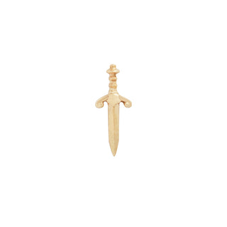 Blade - Satin Threadless End Threadless Ends Buddha Jewelry Yellow Gold