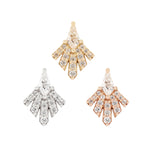 Savor Threadless End with CZ Threadless Ends Buddha Jewelry