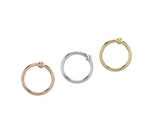 Fixed Bead Ring Fixed Rings Buddha Jewelry 14k Yellow Gold 18g 5/16" (8mm)