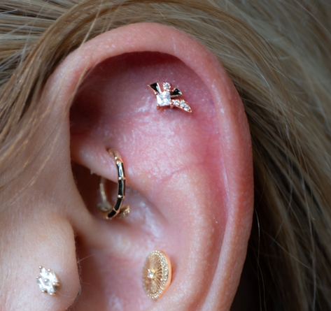 Powerhouse Threadless End with Enamel Threadless Ends Buddha Jewelry