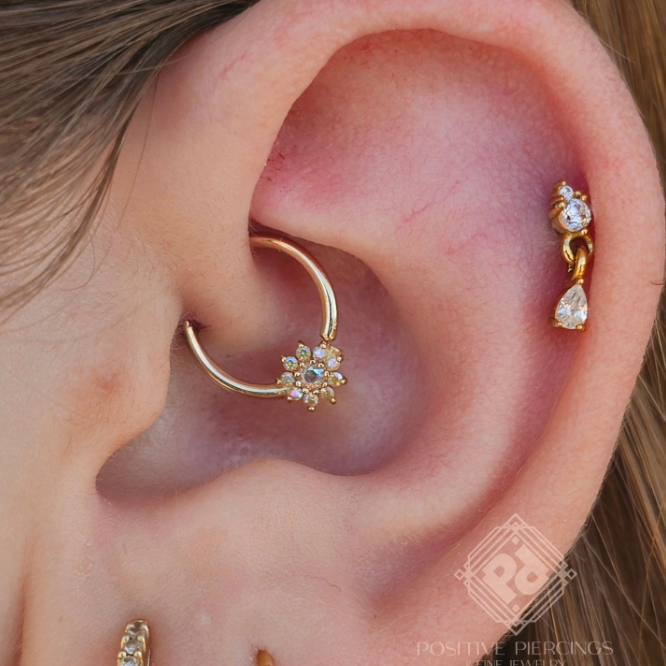 Eloise Seam Ring with Mercury Mist Topaz Seam Rings Buddha Jewelry