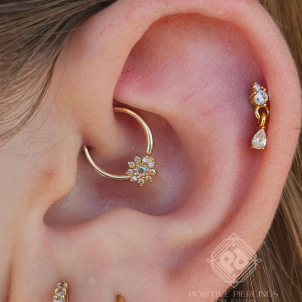 Eloise Seam Ring with Mercury Mist Topaz Seam Rings Buddha Jewelry