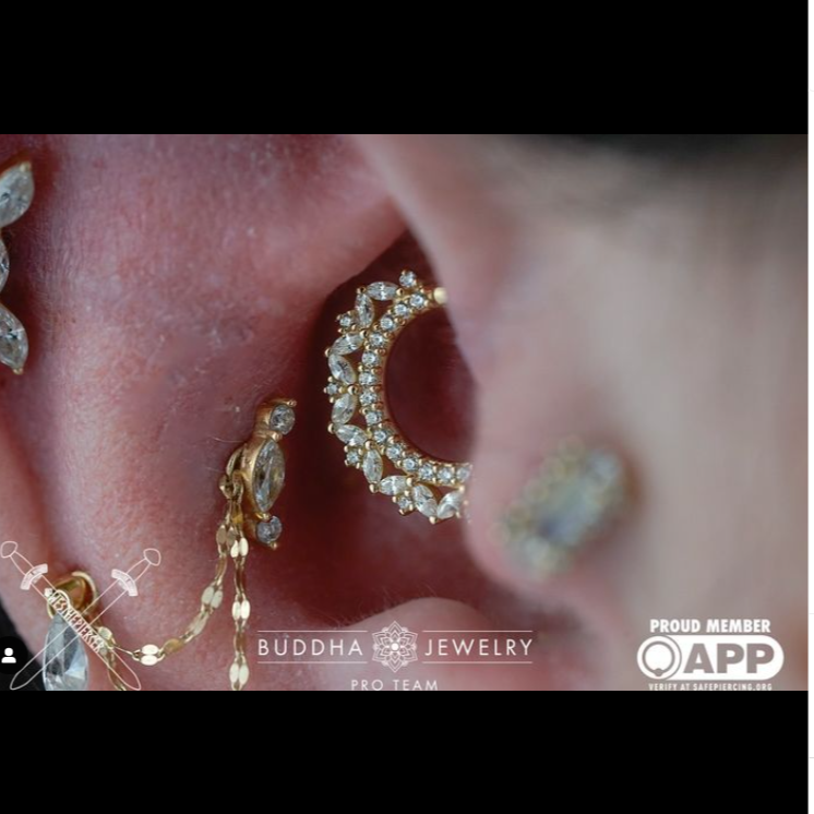 Heartthrob Clicker with CZ Clickers Buddha Jewelry