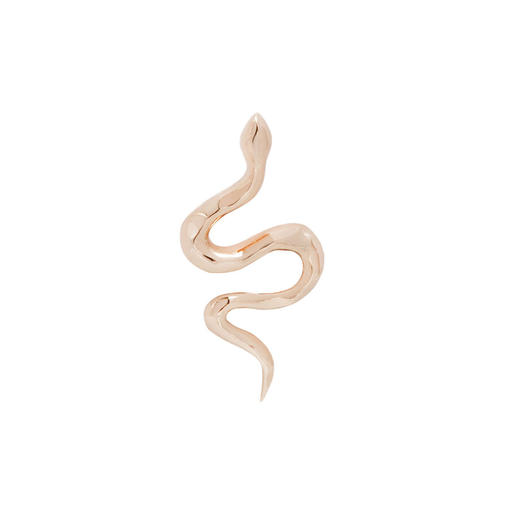 Serpent Threadless End Threadless Ends Buddha Jewelry 14k Rose Gold